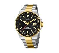 Jaguar Men's Swiss Quartz Diver Watch - Model J863/D, Two-Tone Stainless Steel, Black Dial