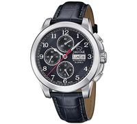 JAGUAR Orologio da uomo J975/3 automatico cassa in acciaio inossidabile 316l argento cinturino in pelle blu