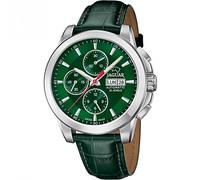 JAGUAR Orologio Automatico Uomo Pelle Verde - Data, Vetro Zaffiro, Impermeabile 10 ATM - Elegante - J975/5