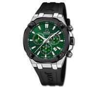 Jaguar Orologio da uomo J1020/1 Diplomatic Cronografo Quarzo Cassa Acciaio 316L Cinturino Gomma Nero