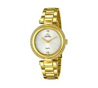 JAGUAR Orologio modello J830 / 1 della collezione COSMOPOLITAN, cassa 34,5 mm bianca con cinturino acciaio placcato da donna Unisex adulto J830/1