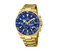 JAGUAR Orologio modello J864/2 della collezione Executive, cassa 43,5 mm blu con cinturino in acciaio placcato per uomo, Tinta unita, 43.5, Bracciale