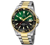 Jaguar Orologio Uomo Acciaio Inox Argento Oro Pro Subacqueo da Polso Uj863/4
