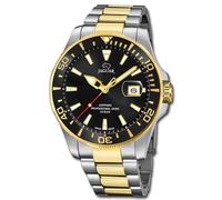 Jaguar Orologio Uomo Acciaio Inox Argento Oro Pro Subacqueo da Polso Uj863/D
