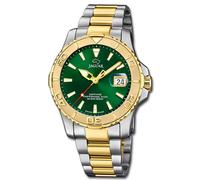 Jaguar Orologio Uomo Acciaio Inox Argento Oro Pro Subacqueo da Polso Uj970/1