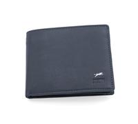 JAGUAR Portafoglio Uomo Pelle Vera Dotato di Scomparti Carte con Protezione RFID, Portamonete Banconote e Documenti, Idea Regalo Uomo dal Design Classico e Raffinato, Leggero (soli 75gr) Blu Notte