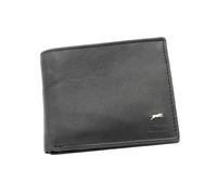 JAGUAR Portafoglio Uomo Pelle Vera Dotato di Scomparti Carte con Protezione RFID, Portamonete Banconote e Documenti, Idea Regalo Uomo dal Design Classico, Leggero (soli 70gr) Nero - Modello 2
