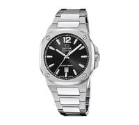 Jaguar Orologio Uomo J1024/3 Rondcarre Acciaio 316L Argento Quarzo Data Vetro Zaffiro 10 ATM