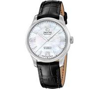 JAGUAR SWISS MADE Orologio Automatico Donna in Pelle Nera - Vetro Zaffiro ad Alta Resistenza - Resistente all’Acqua 5 ATM - Elegante, Classico e Vintage - Calendario J1000/A