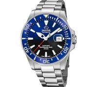 JAGUAR SWISS MADE Orologio Automatico Uomo Acciaio 316L Argento - Data, Vetro Zaffiro, Impermeabile 20 ATM - J886/5 Diver