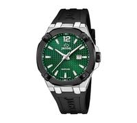 JAGUAR Orologio da uomo J1019/1 Diplomatic Cassa in Acciaio Inox 316L Argento Cinturino in Gomma Nero
