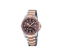 JAGUAR Woman Collection Model J871/2 Watch, 34mm Brown Case with Steel Bronze Strap for Lady
