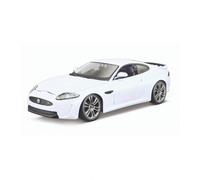 Bburago- Jaguar XKR-S Modellino Auto in Scala 1:24, Colore Bianco, 18-21063W