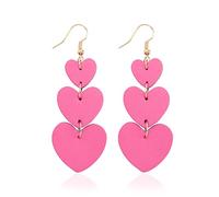 Jagucho - Orecchini pendenti in pelle da donna, leggeri orecchini a cerchio per ragazze, regali per donne, Pelle, Nessuna pietra preziosa