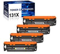 Jagute 131X CF210X Compatibile con HP 131X Toner 131A CF211A CF213A CF212A per Toner HP Laserjet Pro 200 Color MFP M276n M276nw M251n M251nw M251 M276 (4-Pack, Nero Ciano Magenta Giallo)