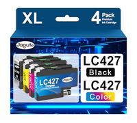 Jagute LC427 Cartucce d'inchiostro Compatibili con Cartucce Brother LC 427 LC-427 per Brother HL-J6010DW MFC-J5955DW MFC-J6955DW MFC-J6957DW MFC-J6959DW (4 Pack, 1 Nero, 1 Ciano, 1 Magenta, 1x Giallo)