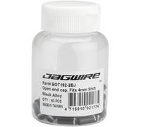 Jagwire 4mm Aperto Lega Tappi Terminali Bottiglia Di 50 Nero