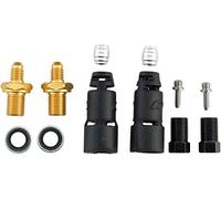 Jagwire Adattatori PRO Quick-Fit per Tubi Idraulici Avid Code SRAM Level T, Level, Guide RE; Avid Code, Code 5, Elixir 1, 3, Juicy 3, DB3, DB1