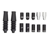 Jagwire Mountain Elite Link Brake End Cap Pack (12pcs) -Black Punte per cavo adu