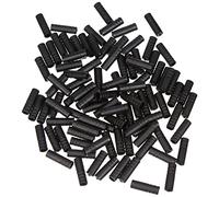 Jagwire Raccordo di Guaine Velocità Aperti in plastica 100 Pezzi Nero 4 mm