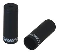 Jagwire Raccordo Guaina Cambio Aperta in Alluminio, Nero 4 mm, 50 Pezzi