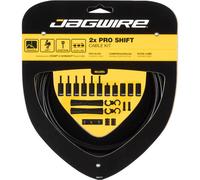 Jagwire Schaltzugset 1,5m/2,3m Road & Mountain 2x Sport Shift Carbon/Argento