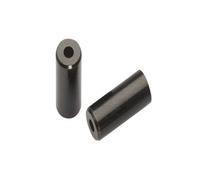 Jagwire Set di Terminali Aperti per Guaina Cambio + Set di 50 pezzi, Nero (Schwa