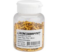 Jagwire - Terminale per Cavi di velocità, 500 Pezzi, Unisex - Adulto, Oro