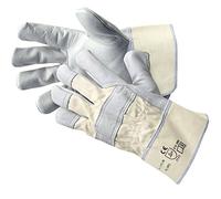 Jah 1-12-29 - Guanti in pelle, 10 paia, misura 8, colore: Naturale