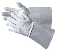 Jah 1102-WT - Guanti in pelle, 10 paia, colore: naturale, taglia 10
