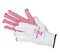 Jah 5050 - Guanti a maglia in cotone/nylon, 12 paia di gommini extra pesanti, colore bianco, taglia 9