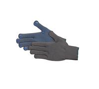 Jah 5078 - Guanti da maglia in nylon, 12 paia, misura 10, colore: grigio