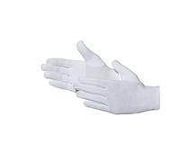 Jah 585 - Guanti in cotone, 12 paia di guanti in cotone, colore: bianco, misura 9