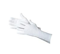 Jah Blanco:Tex 3101 - Guanti in cotone oekotex, peso medio, 35 cm, colore: bianco, taglia 8
