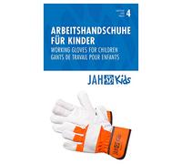 Jah Kids-01 Guanti da bambino, Arancione, misura 4, 20 pezzi