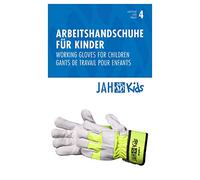 Jah Kids-02 Guanti da bambino, Giallo, Taglia 4, 20 pezzi