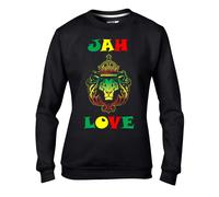 Jah Love Reggae Donna Felpa Maglione - Rasta Bob Marley