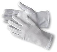 Jah LYC-1 - Guanti in nylon, 12 paia, elastici, peso medio, bianco, taglia 10