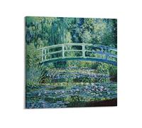 JAHER Claude Monet Paintings - Stampa artistica su tela e decorazione da parete moderna per camera da letto, 30 x 30 cm