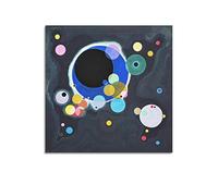JAHER Diversi cerchi di Wassily Kandinsky Art Poster Wall Art Pittura Decor Opere d'arte 30 x 30 cm