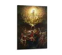 JAHER Gustave Dore Art Poster da parete con il trionfo del cristianesimo sopra il paganesimo di Gustave Dore Art Picture Wall Art Painting Opere d'arte Estetica 50 x 75 cm