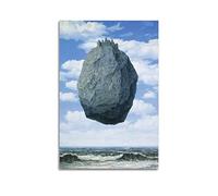 JAHER Il castello dei Pirenei di Rene Magritte Art Poster Pittura da parete per soggiorno, 50 x 75 cm