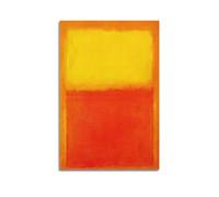 JAHER Mark Rothko Paintings Artworks (arancione, giallo, rosso) poster da parete per decorare la camera da letto, decorazione per la casa, 60 x 90 cm