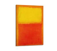 JAHER Mark Rothko Paintings Artworks (arancione, giallo, rosso) Poster su tela, decorazione moderna, 40 x 60 cm