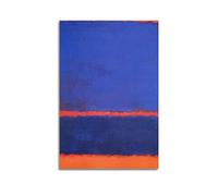 JAHER Mark Rothko Paintings Artworks (blu, arancione, rosso) poster per la decorazione della casa da appendere alla parete per camera da letto, quadri decorativi estetici, 50 x 75 cm