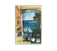 JAHER Pablo Picasso Dipinti - (Studio - Piccioni) Poster Cool Artworks Pittura Wall Art Quadro da appendere Decorazione per la casa Idea regalo 50 x 75 cm