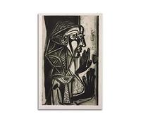 JAHER Pablo Picasso Paintings - Stampa artistica su tela con stampa artistica da parete e decorazione moderna per camera da letto, 60 x 90 cm