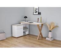 Jahnke Scrivania angolare X-Club C 40 E Montana Rovere/Bianco