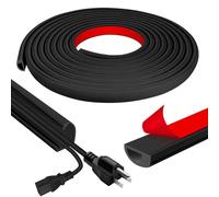 JAHOMFAI Canalina flessibile autoadesiva, 6 m, per pavimento per pavimenti, soffitti, pareti, piastrelle