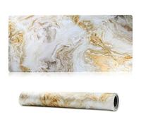 Jahosin Tappetino per mouse da gioco bordi cuciti,[70x30 cm] Tappetino per mouse esteso con base in gomma naturale antiscivolo per giocatore/desktop/ufficio/casa-70x30 Marble